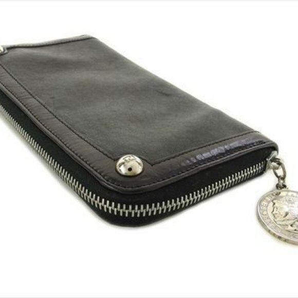 Fendi Wallet Purse Long Wallet leather Black Woman unisex Authentic Used - Picture 3 of 9